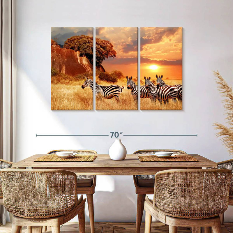 Zèbres Brampt Savanna, H 36 po x l 57 po