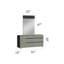 Skyline Modern 5-Piece Lacquer Bedroom Set with LED Headboard-1781000321