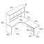 Ensemble de bureau d'ordinateur avec huche 3 pièces Series C