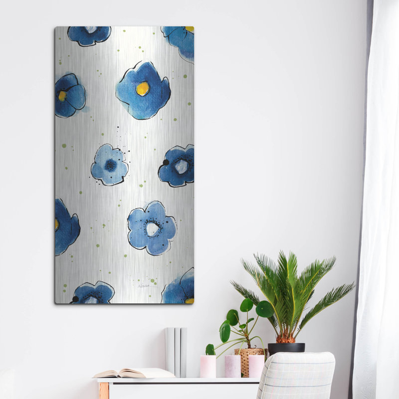 Art mural indépendant 5 pi par Shirley Novak, 24 po x 48 po