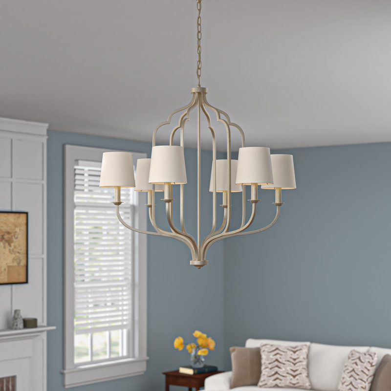 Lustre classique à 6 lumières Bathild