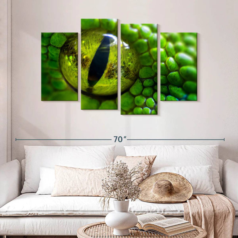 Brampt Green Python Eye, 32'' H x 52'' W