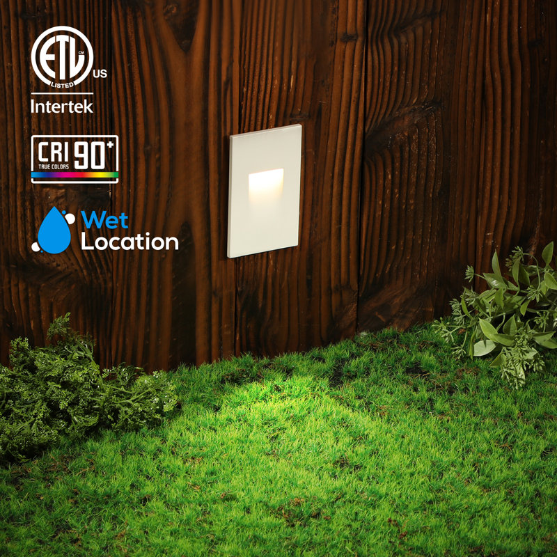 Integrated LED Deck Light Colour Temperature Selectable for Indoor Outdoor, White