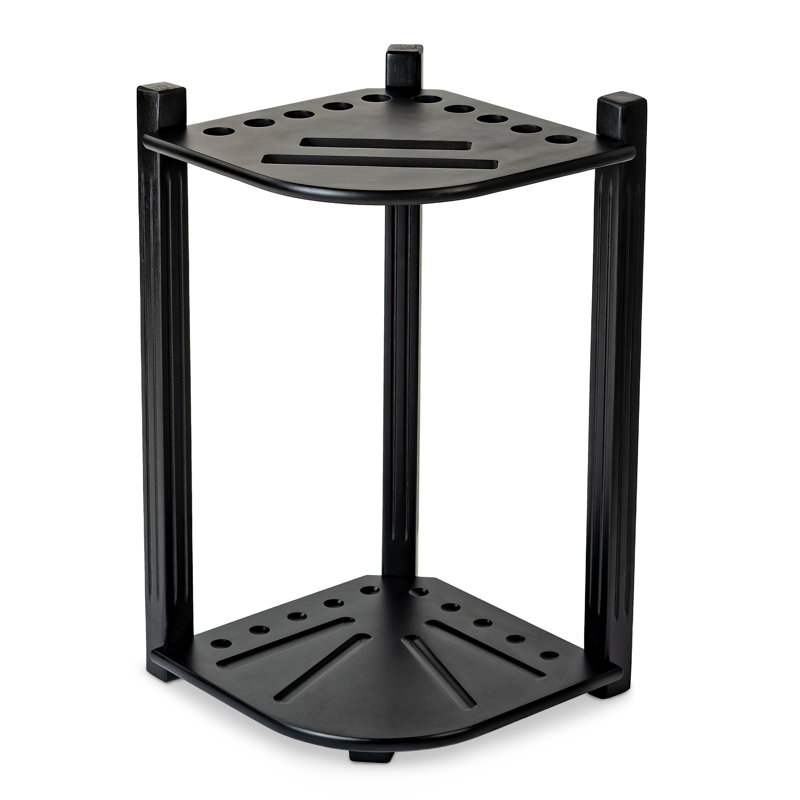 Ferrier Freeport Park® Wood Pool Cue Rack, Black