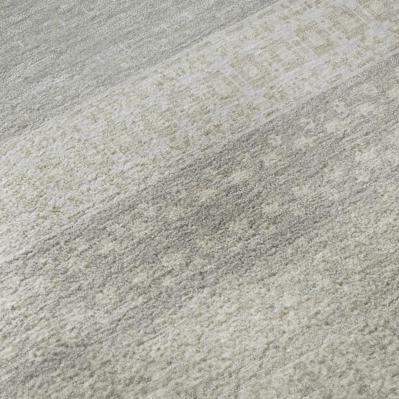 Premium Machine Washable Cerrito AMF576 Ivory Rug, Rectangle 1'8" x 2'6"