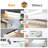 3Color Under cabinet lighting,58LED Touch Screen Control Closet Lights
