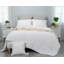 Stone Washed Linen Blend Box Stitch Quilt and Pillow Shams Set-261047286-261047287