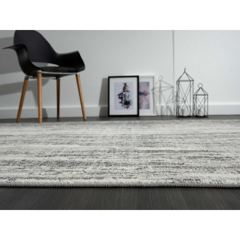 Tapis gris Genebern, Rectangle 5 pi 3 po x 7 pi 6 po