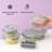 JoyJolt Fluted Glass Food Storage Containers with Leakproof Lids, Set of 12-93241398