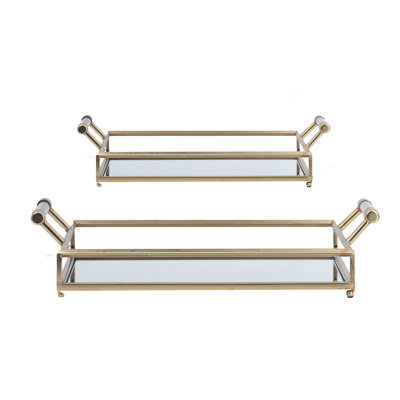 Mirror Tray - Set of 2