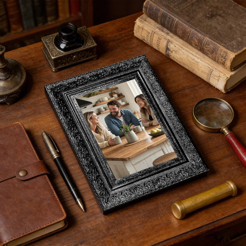 Cadre photo noir chaud 1PC pour photos 5 po x 7 po et présentation de photos de mariage