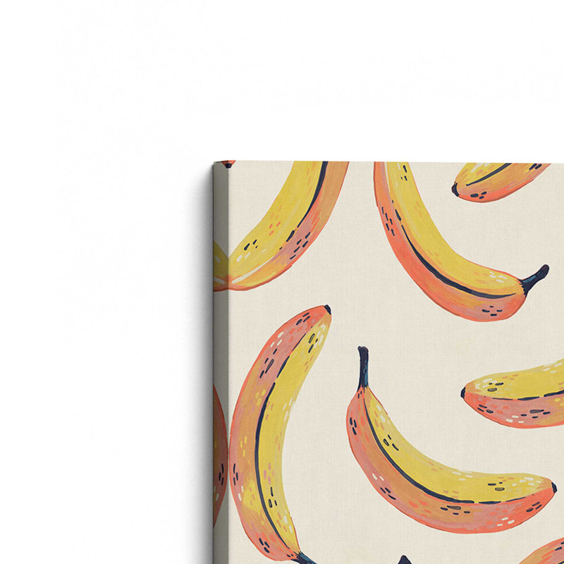 «Fruit Salad Collection Banana» par Garima Dhawan, reproduction d'art sur toile, H 40 po x l 30 po