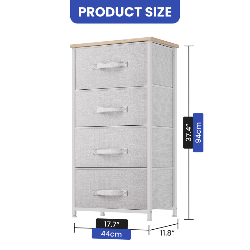 Chasetin 17.7'' W 4 - Drawer Dresser