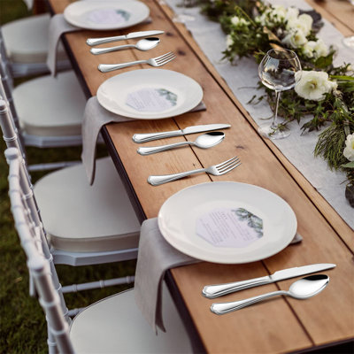 30 Piece Cutlery Set With Steak Knives, Stainless Steel Flatware Silverware Sets Service For 6, Scalloped Edge Tableware Included Forks Knives Spoons, Mirror Polished, Dishwasher Safe