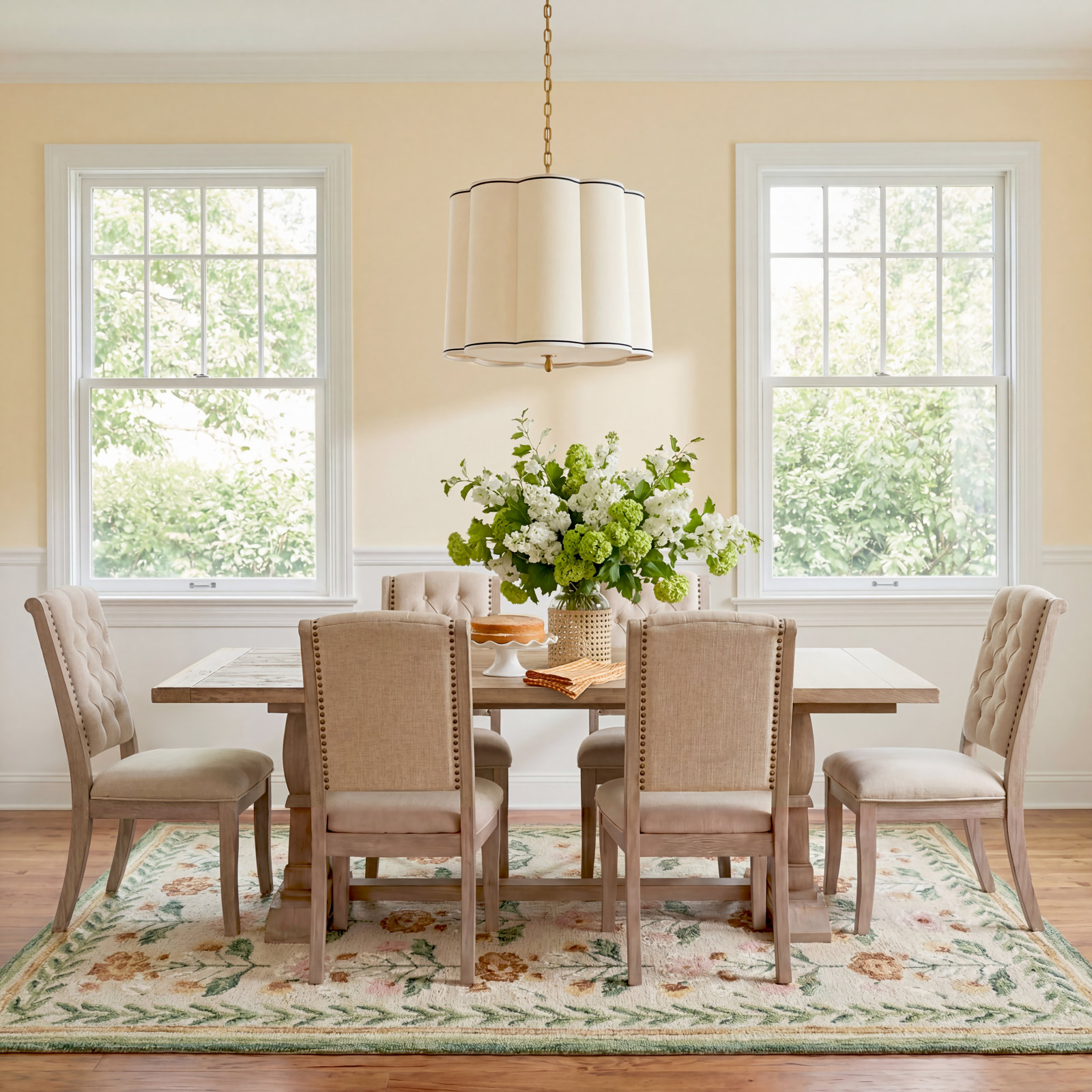 Chianti 7 - Piece Dining Set, Ivory