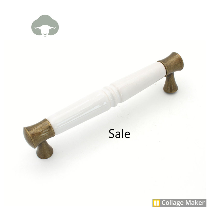Diorio 1.28cm Bar Handle, White/Grey