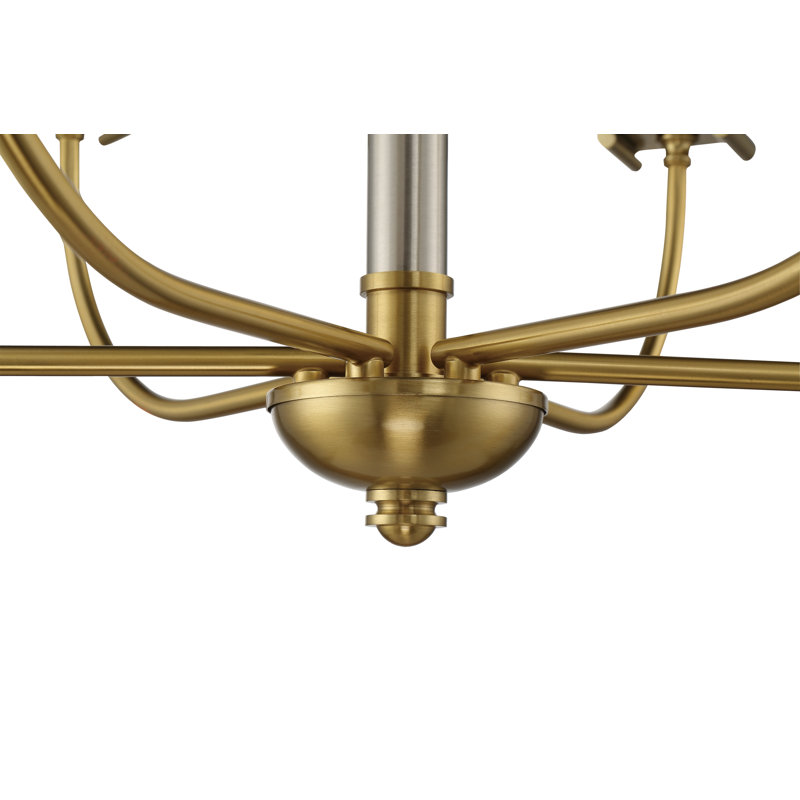Lustre classique à 6 lumières de style bougie Geurie