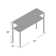 Jordun 42.25'' Glass Top Console Table