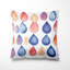 Coussin Boho - Coussin imprimé cachemire bleu et orange-125946394