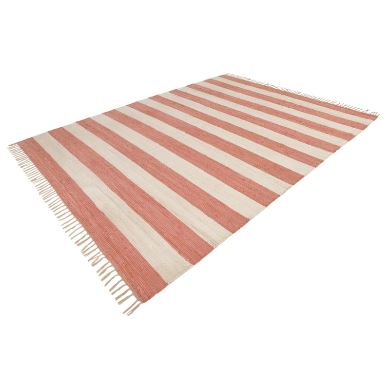 Clerestory Cotton Striped Indoor Rug, Rectangle 7'10" x 10'