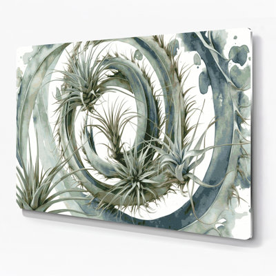 Art mural en métal Botanical Air Plants