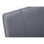 Chaises de salle à manger rembourrées 2 pièces, housse en similicuir gris, support en métal noir, hauteur de 39 po, pour la cuisine des chaises d'appoint élégantes, aspect cuir, base, configuration charmante