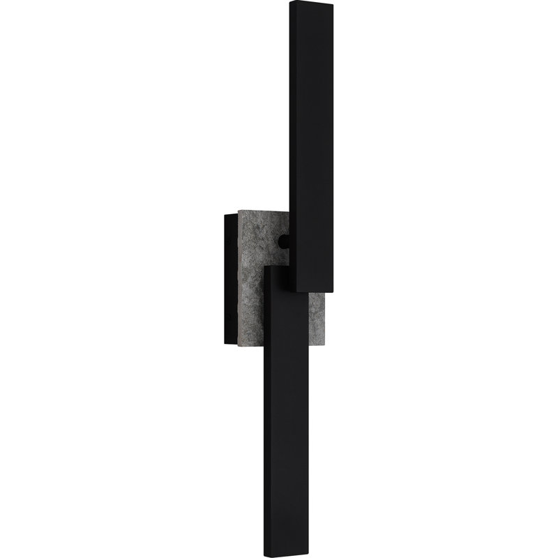Lanterne murale d'extérieur Nahshu, H 24 po x l 4,5 po x P 3,5 po
