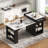59.5" Kitchen Island With Extendable Dining Table-762240047