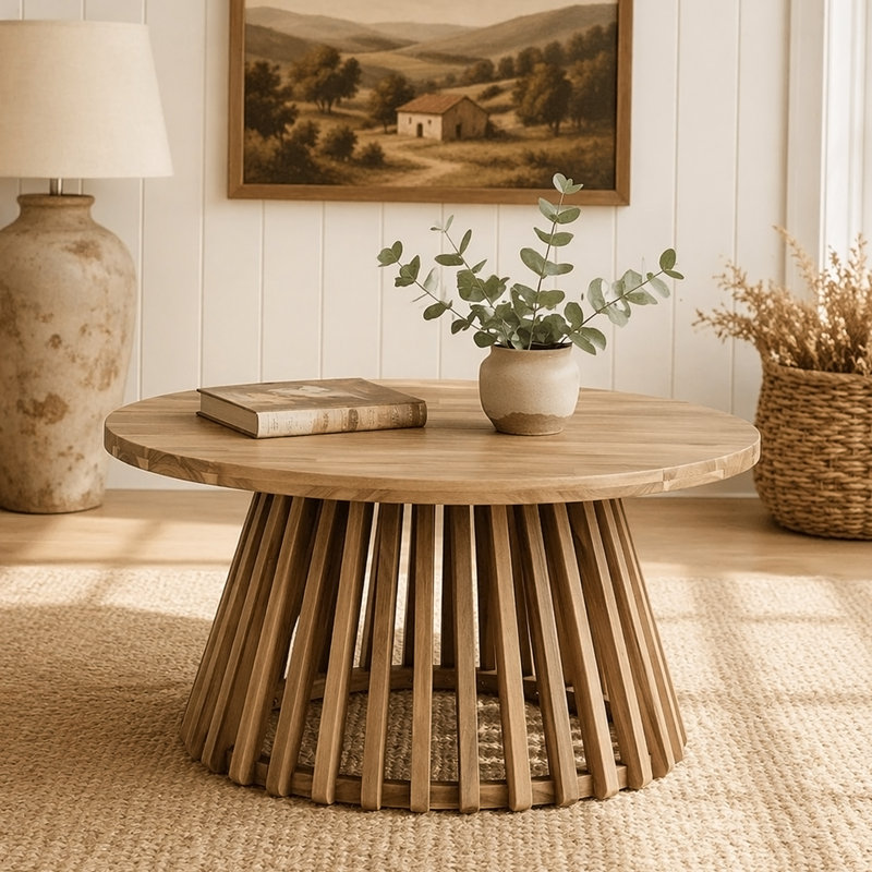 Acacia Wood Patio Coffee Table