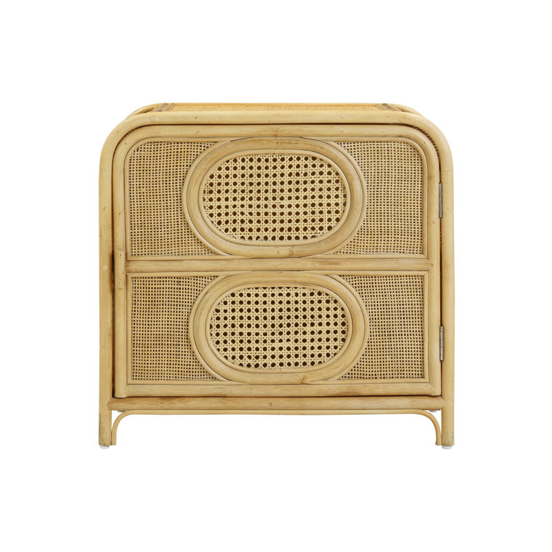 Table de chevet en rotin naturel, Naturel