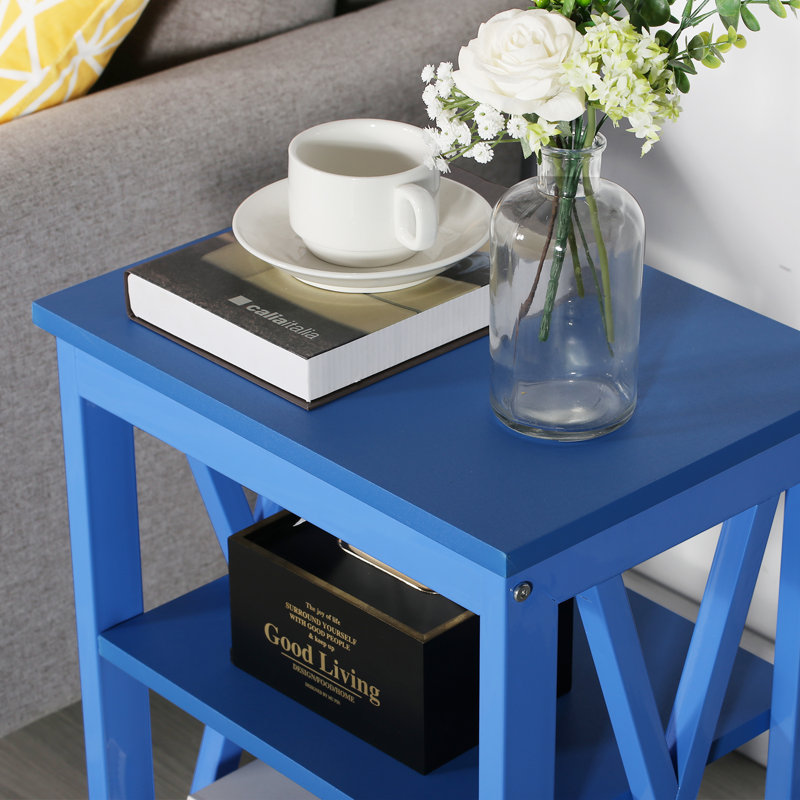 Victoria 15.7'' W Nightstand, Dark Blue, Individual