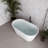 54" Streamline Soaking Freestanding Tub With Internal Drain-108964848