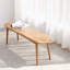 Banc de table en bois de chêne naturel pour salle à manger-989328491