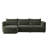 119'' Modular Curved Chenille Sofa With Chaise-1033971431-1033971429