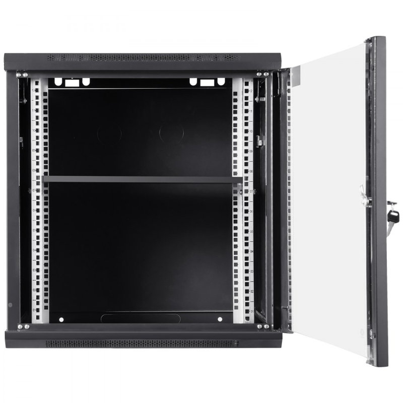 12U Wall Mount Network Server Cabinet, 15.5'' Deep, Server Rack Cabinet Enclosure