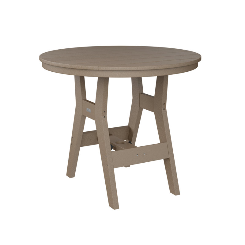 Berlin Gardens Harbor 38″ Round Dining Table, Weatherwood
