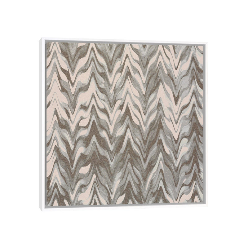 Pattern B by Kimberly Allen - Print on Canvas, White Floater Frame, 66.04 cm H x 66.04 cm W
