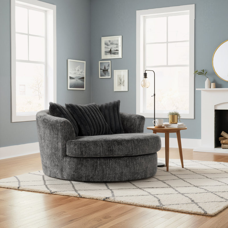  Fauteuil pivotant 13650 , Polyester gris galactique Galactic