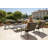 Tembel Coffee Table Modern Aluminum Outdoor & Indoor Coffee Table for Versatile Environment & Transitional Spaces