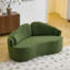 Chenille à deux places incurvée, amovible, mi-douce, style rétro, confortable pour un espace de vie principal, restauration rapide en chenille, siège moelleux, design, utilisation à long terme, petit espace