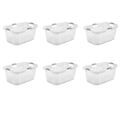 Sterilite 2 Bushel Ultra Laundry Basket, Large, Comfort Handles to Easily Carry Clothes
