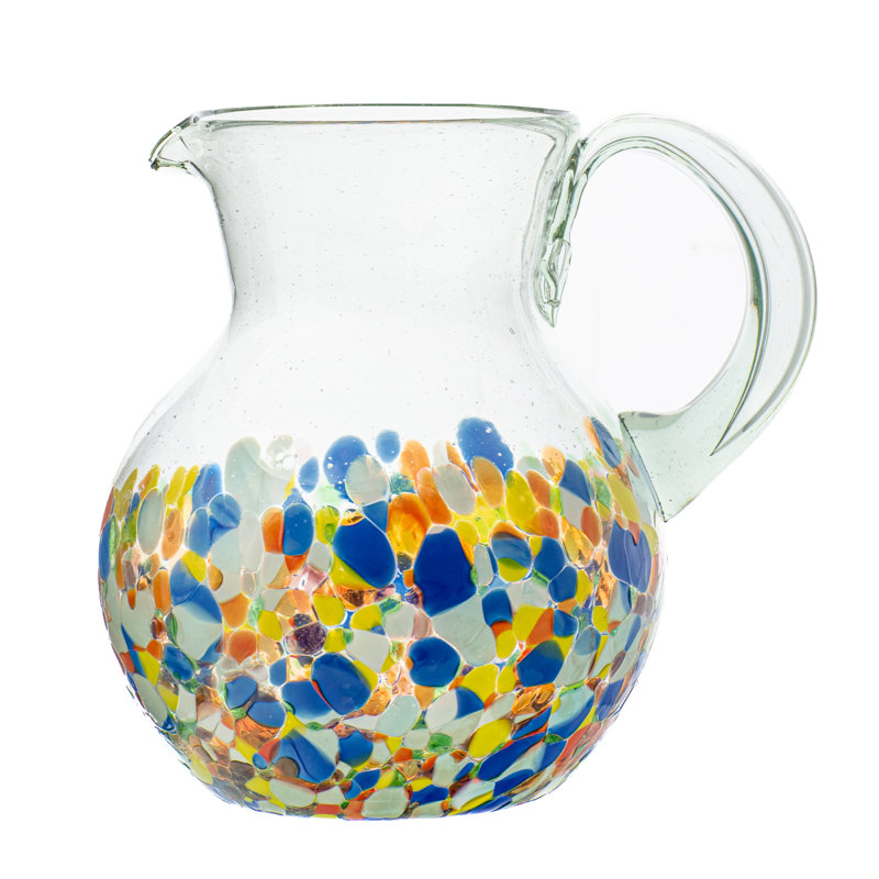 10 Strawberry Street San Lucas Mexican Glassware, Pitcher