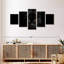 Rare Black Panther - 5 pièces sur toile tendue-92829224