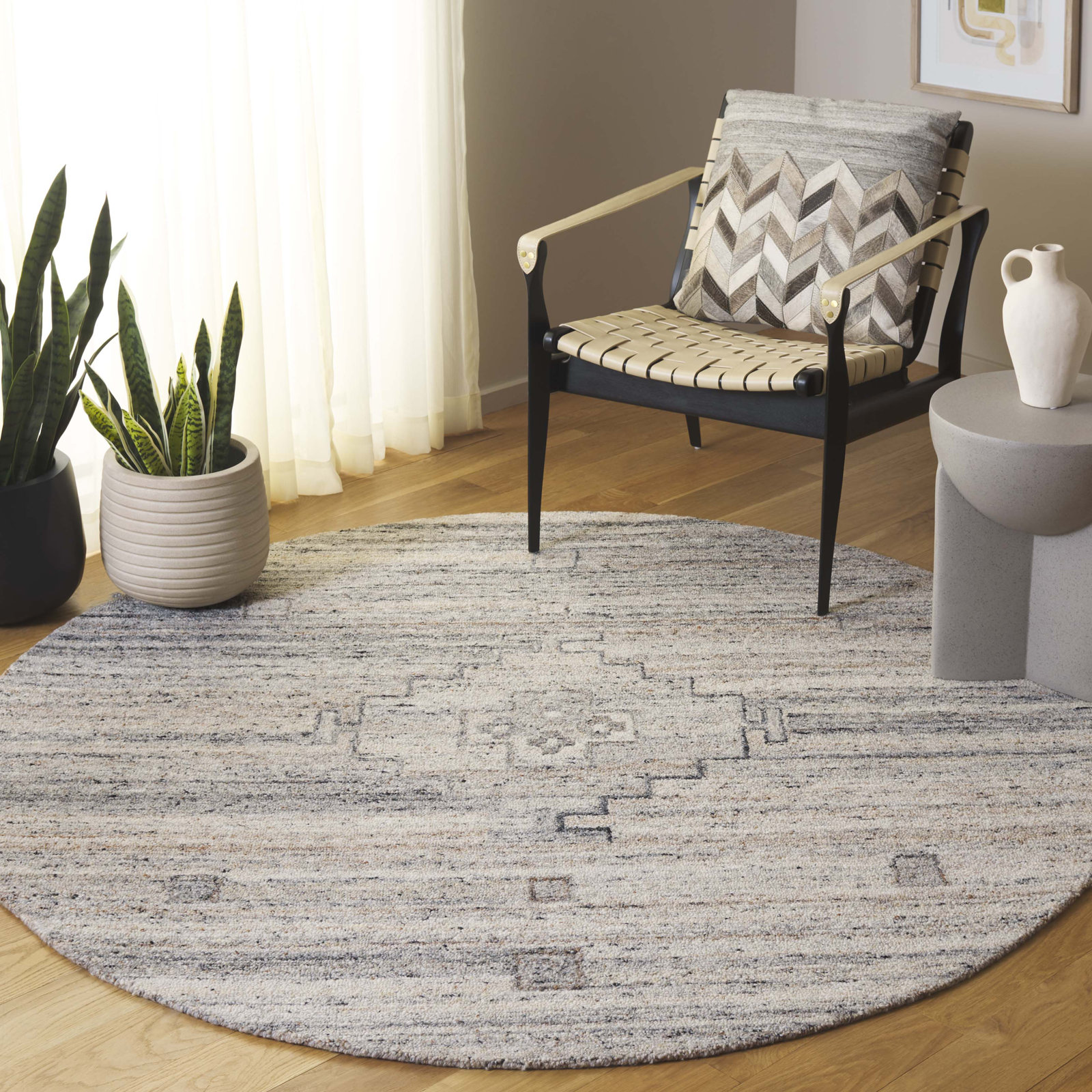 Jax Hand-Tufted Rug, Round 6'