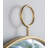 Iron Frame Vertical Round Mirror-37721310