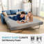 Matelas en mousse à mémoire de forme de 4 po pour canapé-lit, L 72 po x l 58 po, matelas seulement-662834262