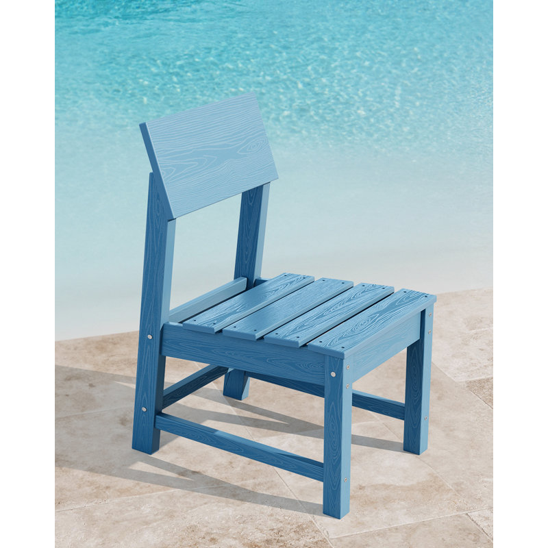 Chaise d'appoint de patio, Bleu