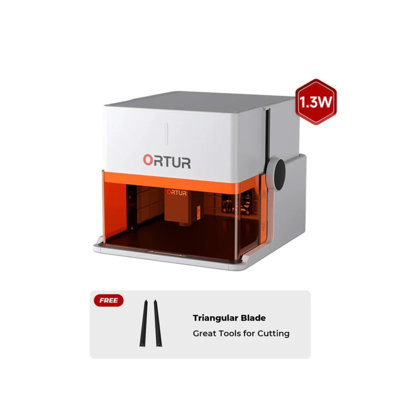 Graveur laser portable Ortur R1, machine de gravure laser infrarouge 1,3 W 1064nm pour métal, mini marqueur laser IR pliable de 2,4 kg avec contrôle d'application, coffre-fort de classe 1