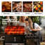 Dakota Fields Monango 128cm W Barrel Charcoal Grill