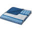 Ensemble de couvre-lit / couvre-lit réversible en microfibre bleu / blanc 3 pièces -2090071879